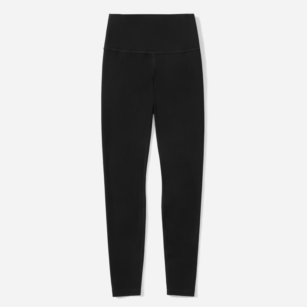 Everlane Renew Perform Ankle Leggings Black High Rise 25" Inseam Recycled Nylon